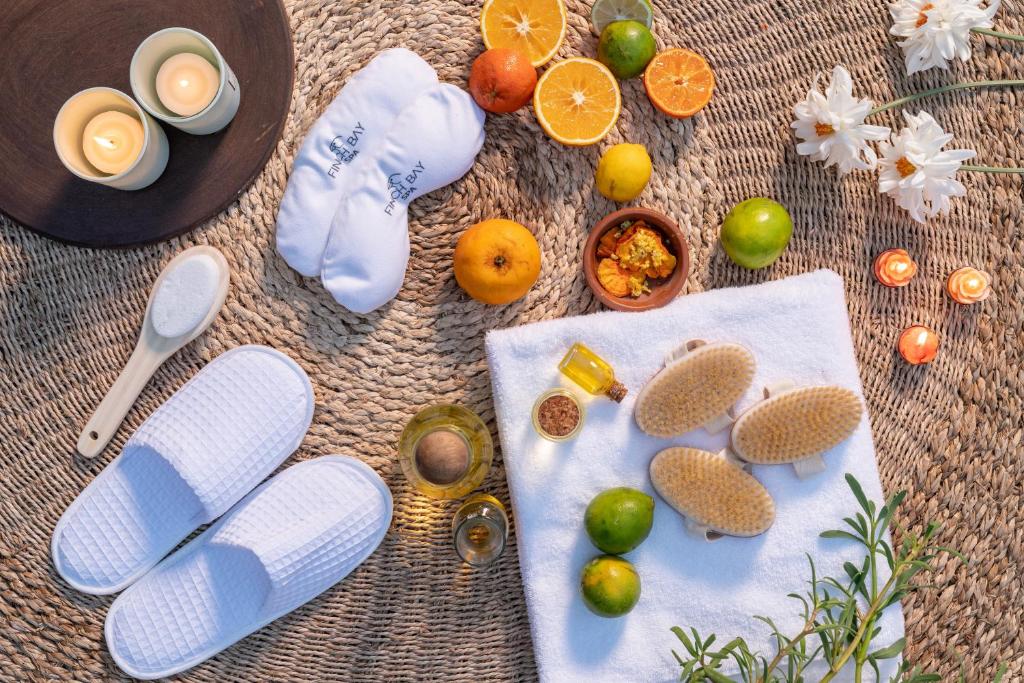 En stund av ren avkoppling med naturliga ingredienser, mjuka handdukar och lugnande dofter, lyxresort Galapagos.