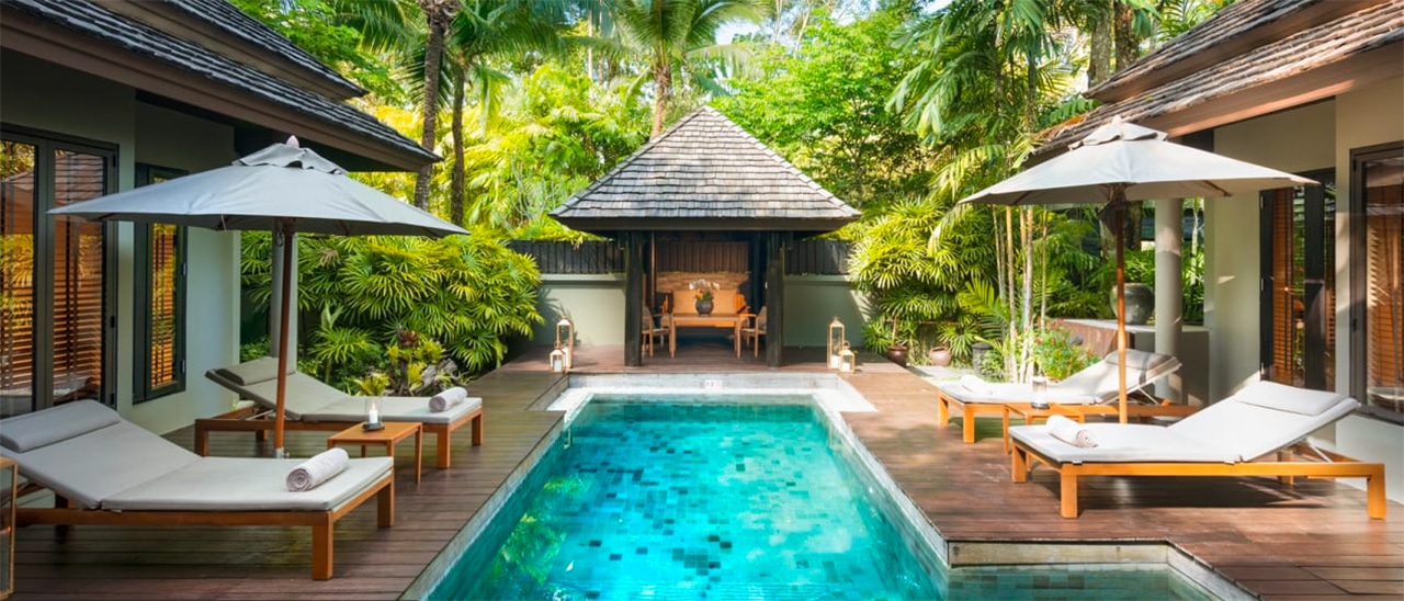 Lyxvilla vid stranden på Anantara Layan Phuket Resort