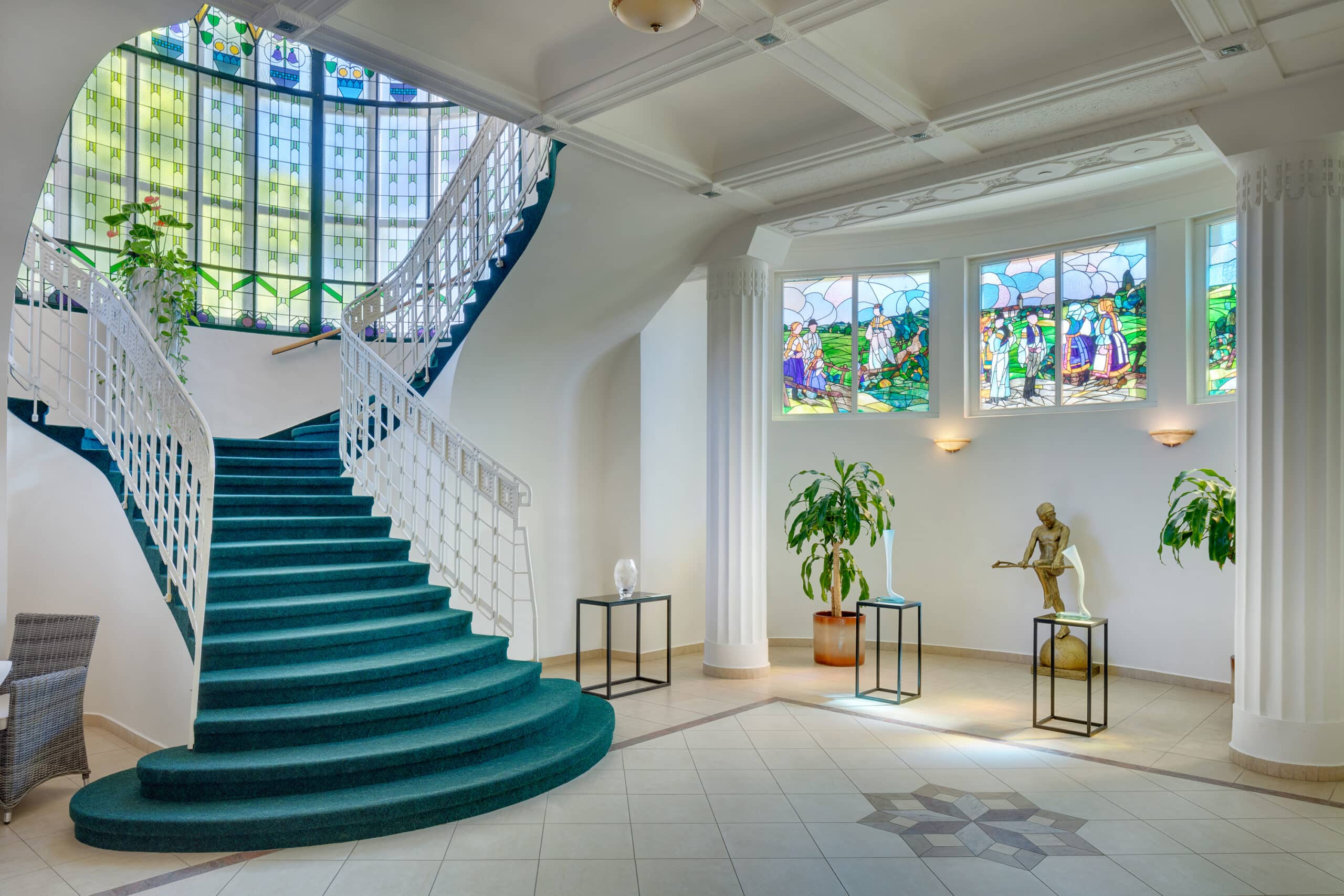 Termiskt spa-bad på Thermia Palace i Piešťany