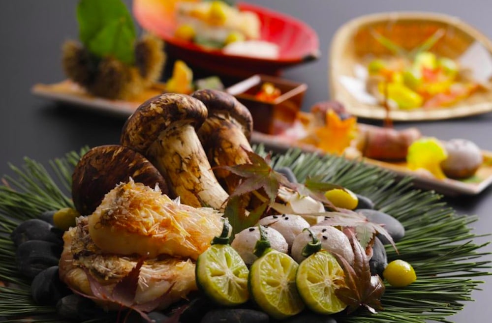 Traditionellt ryokanrum i Kyoto