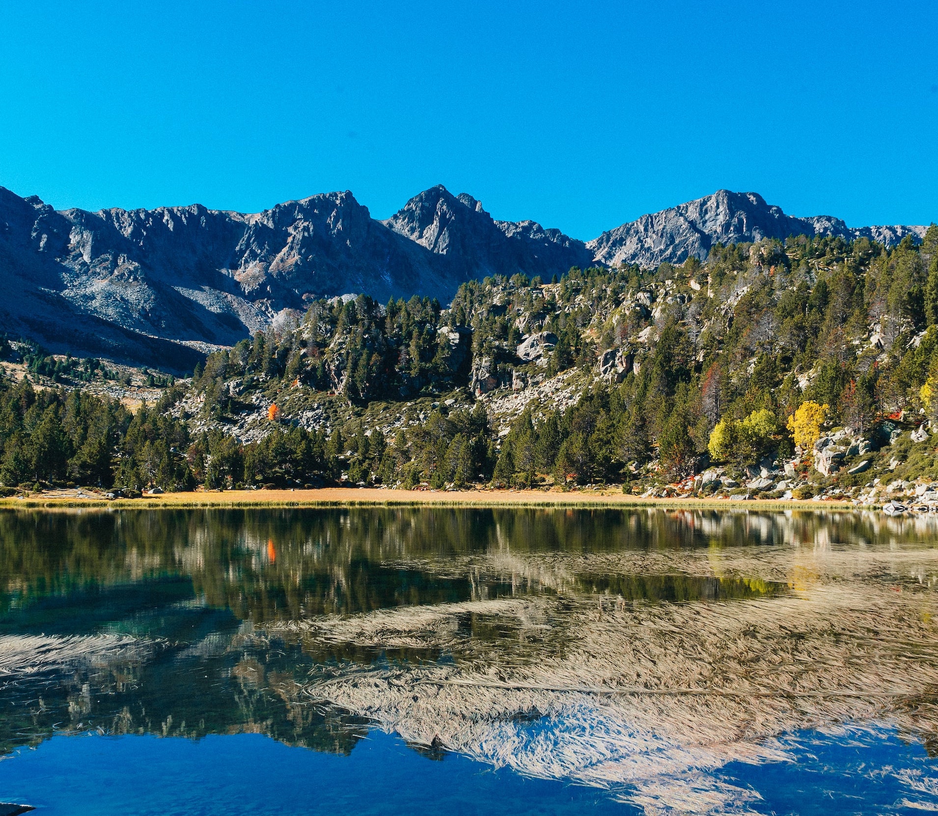 Canillo i Andorra med bergsby och alpint landskap