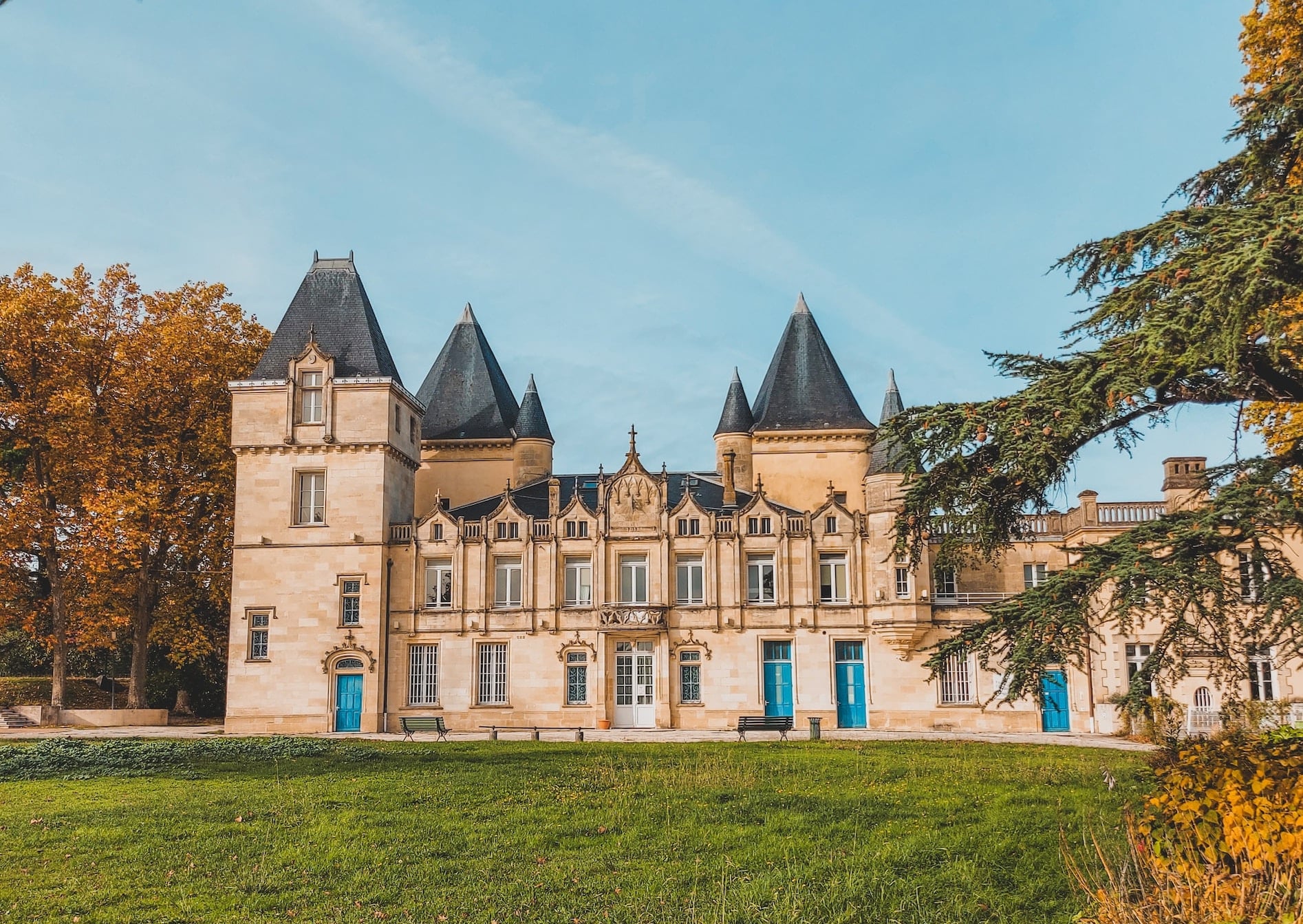 Vinodlingar i Bordeaux-regionen