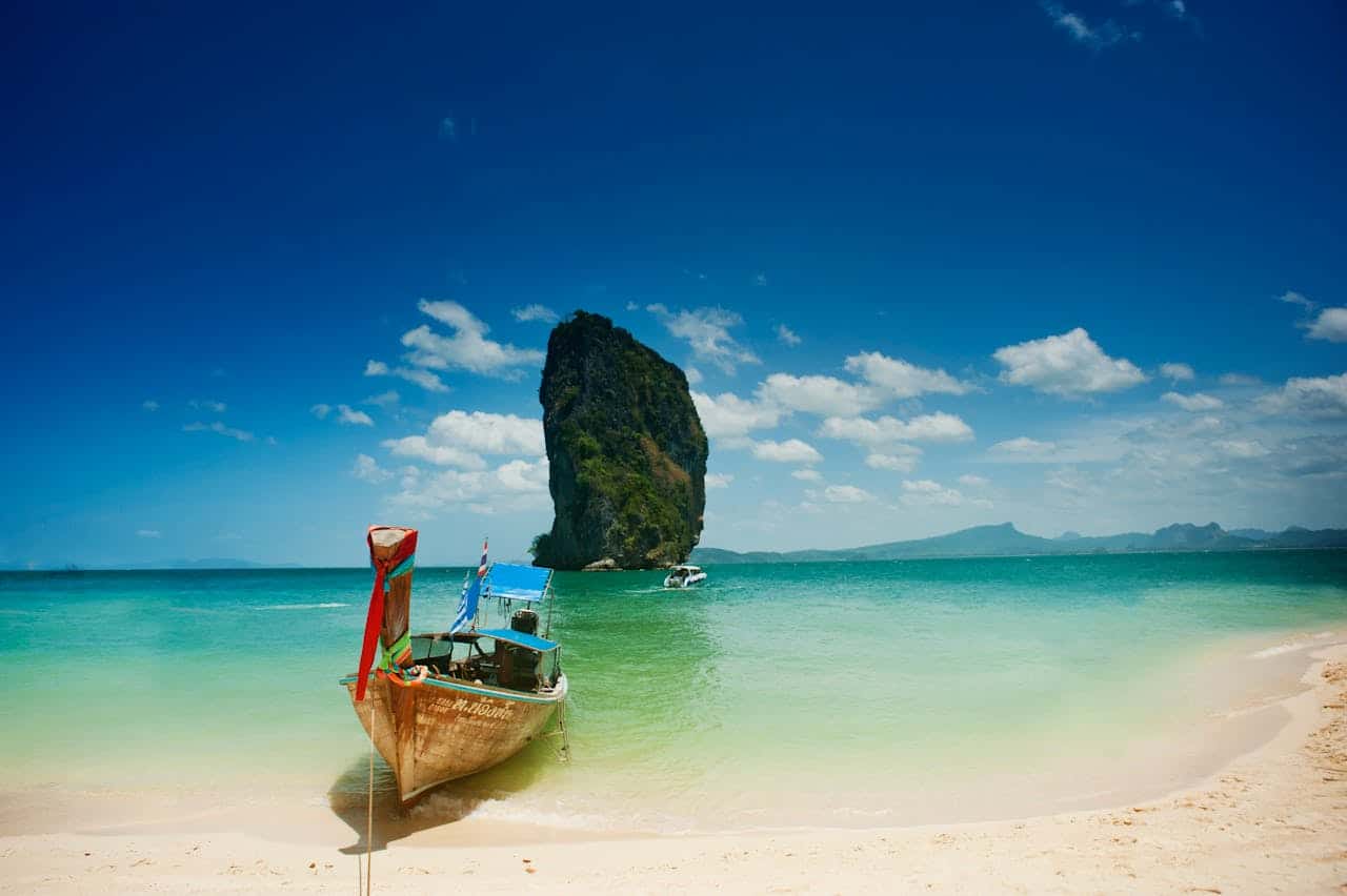 Bild av strand i Thailand